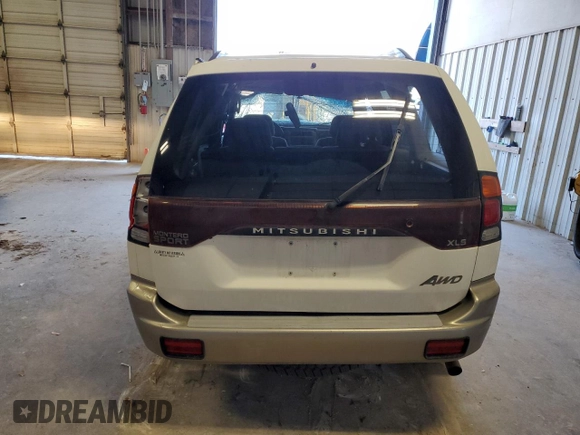 2003 Mitsubishi Montero Sport XLS with VIN JA4MT31R53J038615, listed as a Copart auction lot 48608875 with 154,874 mi miles and Salvage Title. Bid and sale history available at carsss.com. Image 6.