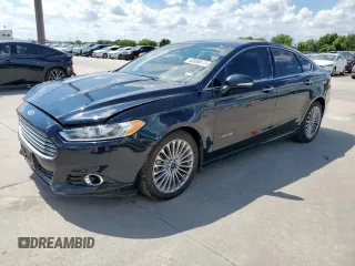 2014 Ford Fusion Titanium Hybrid with VIN 3FA6P0RU2ER207191, listed as a Copart auction lot 62850615 with 138,590 mi miles and Salvage title. Bid and sale history available at DreamBid. Image 1.