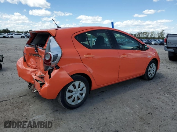 2012 Toyota Prius c One with VIN JTDKDTB35C1030051, listed as a Copart auction lot 52895065 with 94,529 mi miles and Salvage Title. Bid and sale history available at carsss.com. Image 3.
