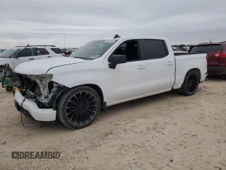 2022 Chevrolet Silverado 1500 LT with VIN 1GCPACEK2NZ635571, listed as a Copart auction lot 88725255 with 0 mi miles and Salvage Title. Bid and sale history available at carsss.com. Image 1.