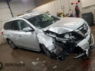 2019 Nissan Pathfinder SV with VIN 5N1DR2MM7KC619238, listed as a Copart auction lot 46603615 with 112,243 mi miles and Salvage Title. Bid and sale history available at carsss.com. Image 4.