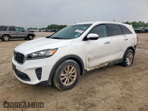 2019 Kia Sorento LX with VIN 5XYPG4A59KG488437, listed as a Copart auction lot 59207325 with 120,099 mi miles and Clean title. Bid and sale history available at DreamBid. Image 1.