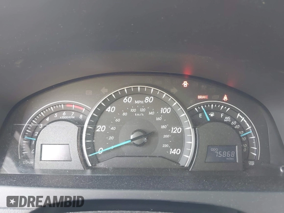 2014 Toyota Camry L with VIN 4T4BF1FK0ER384563, listed as a IAAI auction lot 41782381 with 75,868 mi miles. Bid and sale history available at carsss.com. Image 7.