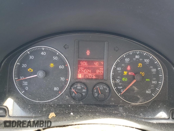 2007 Volkswagen Jetta 2.5 with VIN 3VWRF71K07M102496, listed as a Copart auction lot 52009455 with 274,024 mi miles and Clean title. Bid and sale history available at DreamBid. Image 9.