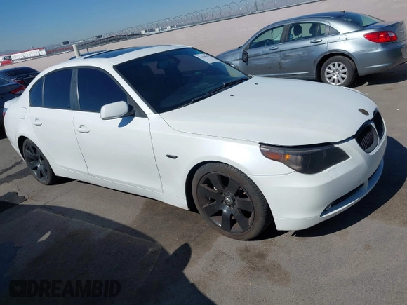 2007 BMW 5 Series 530i with VIN WBANE735X7CM55869, listed as a IAAI auction lot 42228854 with 224,397 mi miles and . Bid and sale history available at DreamBid. Image 1.