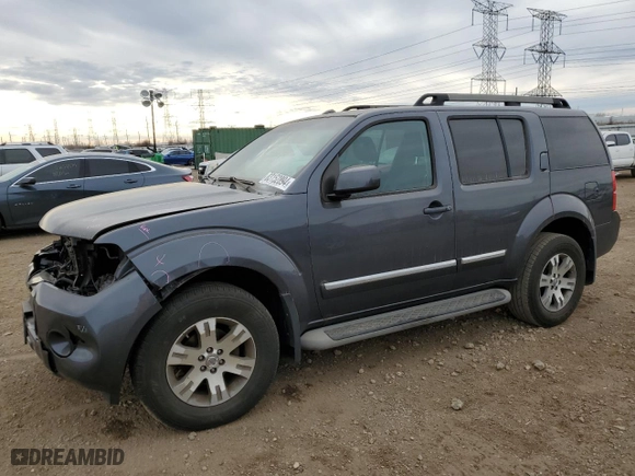 2011 Nissan Pathfinder Silver with VIN 5N1AR1NBXBC621253, listed as a Copart auction lot 83152894 with 210,531 mi miles and Salvage Title. Bid and sale history available at carsss.com. Image 1.