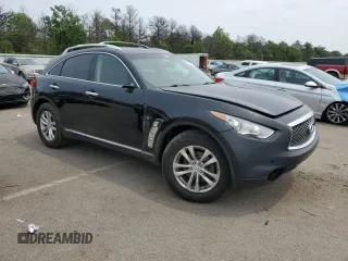 2017 Infiniti QX70 z VIN JN8CS1MW0HM412181, wystawiony jako Copart lot #60594815 z przebiegiem 127 971 mil mil oraz Szkoda całkowita • Salvage title. Historia ofert i sprzedaży dostępna na DreamBid. Obrazek 4.