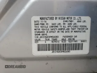 2015 Infiniti Q40 with VIN JN1CV6AR3FM524083, listed as a Copart auction lot 73520634 with 0 mi miles and Salvage Title. Bid and sale history available at carsss.com. Image 13.