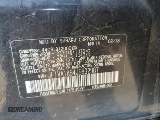 2018 Subaru WRX z VIN JF1VA1A64J9832987, wystawiony jako Copart lot #50755475 z przebiegiem 116 046 mil mil oraz Szkoda całkowita • Salvage title. Historia ofert i sprzedaży dostępna na DreamBid. Obrazek 12.