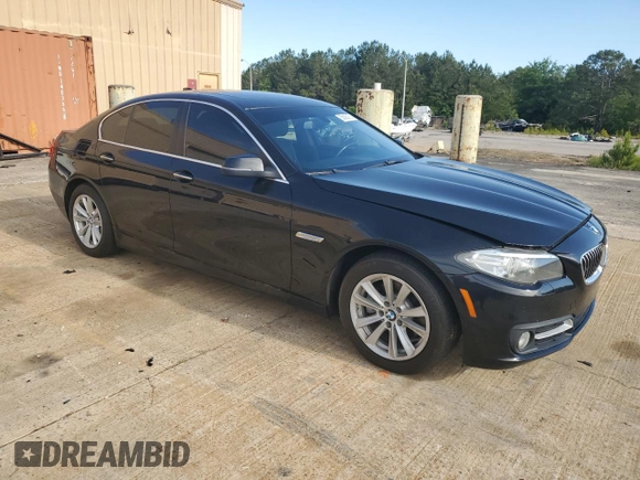 2015 BMW 5 Series 528i with VIN WBA5A5C54FD514004, listed as a Copart auction lot 55825075 with 104,896 mi miles and Clean Title. Bid and sale history available at DreamBid. Image 4.