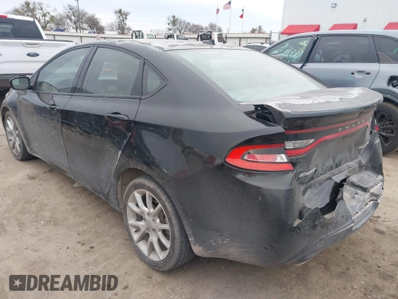 2013 Dodge Dart SXT with VIN 1C3CDFBA5DD107641, listed as a IAAI auction lot 41374161 with 163,847 mi miles. Bid and sale history available at carsss.com. Image 3.