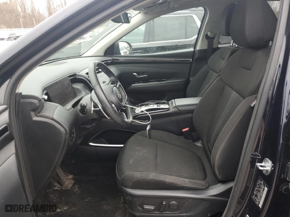 2022 Hyundai Tucson Hybrid SEL Convenience with VIN KM8JFCA13NU049605, listed as a Copart auction lot 46812695 with 43,756 mi miles and Salvage Title. Bid and sale history available at carsss.com. Image 7.