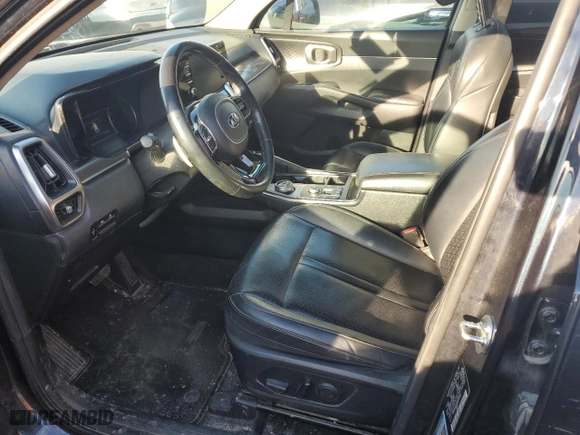 2021 Kia Sorento Hybrid S with VIN KNDRG4LG4M5055112, listed as a Copart auction lot 43263415 with 91,738 mi miles and Salvage Title. Bid and sale history available at carsss.com. Image 7.
