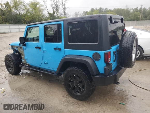 2018 Jeep Wrangler JK Unlimited Sport S with VIN 1C4BJWDG1JL868623, listed as a Copart auction lot 71317144 with 64,126 mi miles and Salvage Title. Bid and sale history available at carsss.com. Image 2.