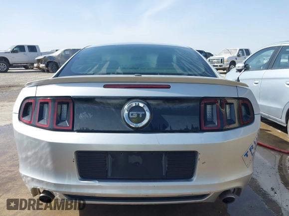 2013 Ford Mustang GT with VIN 1ZVBP8CF7D5216131, listed as a IAAI auction lot 41648862 with 107,983 mi miles. Bid and sale history available at carsss.com. Image 16.
