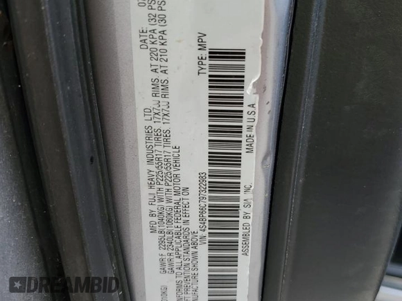 2009 Subaru Outback Ltd with VIN 4S4BP66C797322983, listed as a Copart auction lot 66278714 with 195,131 mi miles and Salvage Title. Bid and sale history available at carsss.com. Image 15.