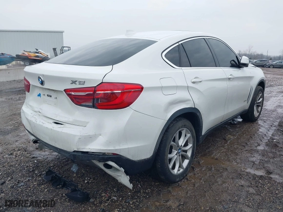 2016 BMW X6 xDrive35i with VIN 5UXKU2C52G0N81395, listed as a IAAI auction lot 41490540 with 149,031 mi miles. Bid and sale history available at carsss.com. Image 4.