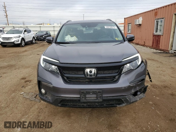 2022 Honda Pilot Special Edition with VIN 5FNYF6H26NB091357, listed as a Copart auction lot 50250075 with 38,405 mi miles and Salvage Title. Bid and sale history available at carsss.com. Image 5.