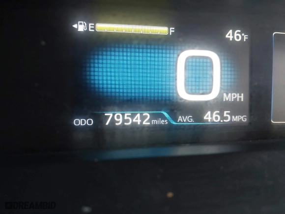 2019 Toyota Prius L Eco with VIN JTDKARFU3K3081100, listed as a IAAI auction lot 38896610 with 79,542 mi miles. Bid and sale history available at carsss.com. Image 7.