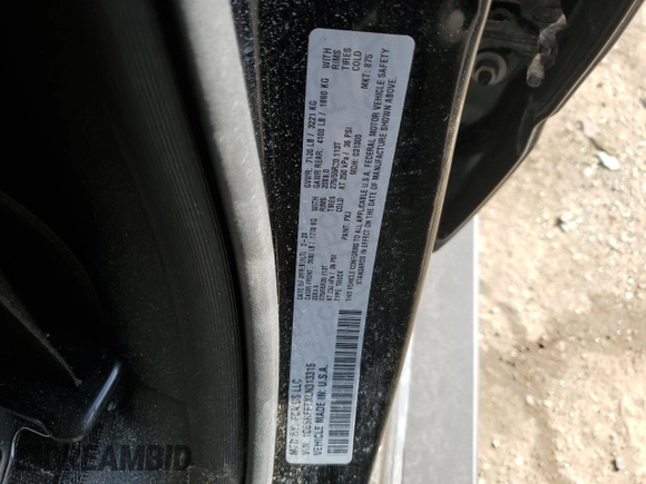 2020 Ram 1500 Big Horn z VIN 1C6SRFFTXLN313316, wystawiony jako Copart lot #50464845 z przebiegiem 67 811 mil mil oraz Szkoda całkowita • Salvage title. Historia ofert i sprzedaży dostępna na DreamBid. Obrazek 12.