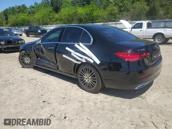 2022 Mercedes-Benz C 300 z VIN W1KAF4GB3NR009205, wystawiony jako Copart lot #53238365 z przebiegiem 30 572 mil mil oraz Szkoda całkowita • Salvage title. Historia ofert i sprzedaży dostępna na DreamBid. Obrazek 2.
