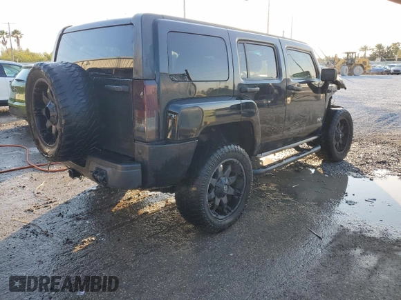 2009 Hummer H3 SUV Luxury with VIN 5GTEN13EX98103468, listed as a Copart auction lot 87865715 with 163,018 mi miles and Salvage Title. Bid and sale history available at carsss.com. Image 3.