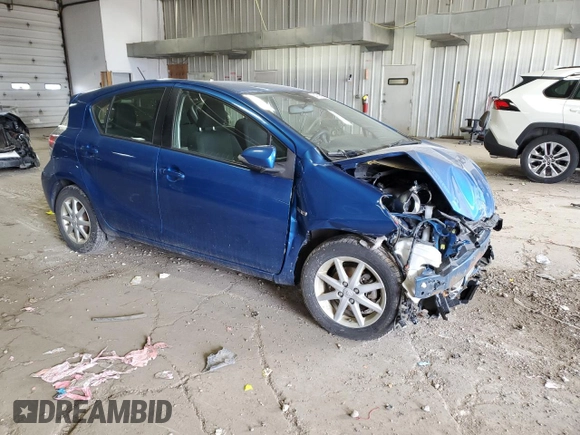 2013 Toyota Prius One with VIN JTDKDTB37D1543495, listed as a Copart auction lot 54759695 with Not Provided miles and Non Repairable. Bid and sale history available at DreamBid. Image 4.