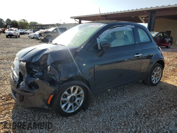 2017 FIAT 500 Pop with VIN 3C3CFFLR6HT594220, listed as a Copart auction lot 52114185 with 107,171 mi miles and Salvage title. Bid and sale history available at DreamBid. Image 1.