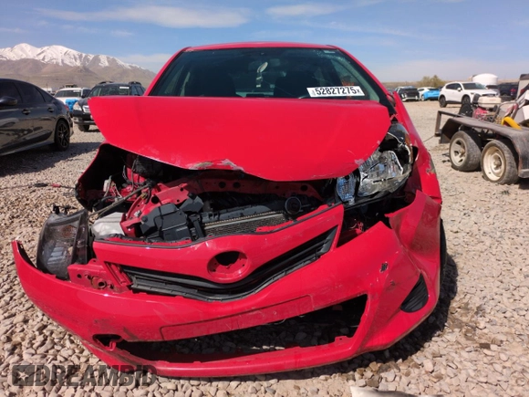 2014 Toyota Yaris L with VIN JTDKTUD36ED577725, listed as a Copart auction lot 52827275 with 161,152 mi miles and Salvage Title. Bid and sale history available at carsss.com. Image 5.