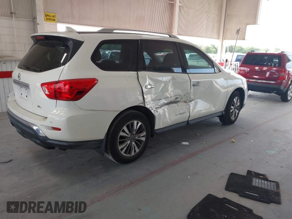 2019 Nissan Pathfinder SV z VIN 5N1DR2MN5KC627198, wystawiony jako IAAI lot #42209161 z przebiegiem 62 801 mil mil oraz . Historia ofert i sprzedaży dostępna na DreamBid. Obrazek 4.