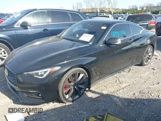 2022 Infiniti Q60 Red Sport 400 with VIN JN1FV7LK0NM660799, listed as a IAAI auction lot 41991772 with 26,997 mi miles and . Bid and sale history available at DreamBid. Image 17.