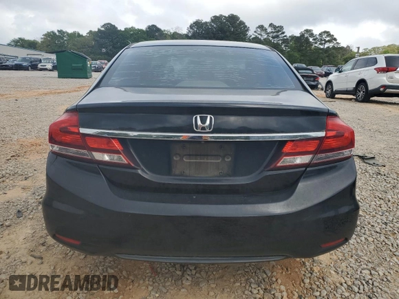 2013 Honda Civic EX with VIN 2HGFB2F80DH521820, listed as a Copart auction lot 51419205 with 137,119 mi miles and Salvage Title. Bid and sale history available at DreamBid. Image 6.