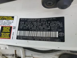 2020 Toyota Camry SE with VIN 4T1G11AK3LU942831, listed as a Copart auction lot 45449445 with 74,218 mi miles and Salvage Title. Bid and sale history available at carsss.com. Image 14.