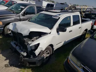 2019 Nissan Titan S with VIN 1N6AA1EK9KN501036, listed as a Copart auction lot 52780665 with 197,728 mi miles and Salvage title. Bid and sale history available at DreamBid. Image 1.