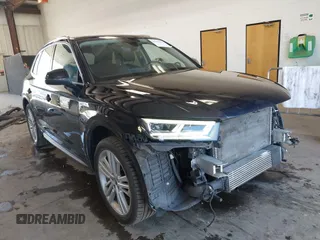 2018 Audi Q5 Premium Plus z VIN WA1BNAFY0J2085788, wystawiony jako IAAI lot #42354023 z przebiegiem 92 807 mil mil oraz . Historia ofert i sprzedaży dostępna na DreamBid. Obrazek 1.