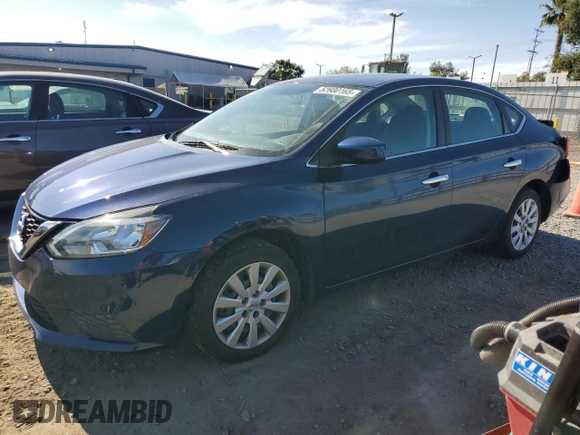 2017 Nissan Sentra S with VIN 3N1AB7AP7HY307091, listed as a Copart auction lot 52600165 with 76,869 mi miles and Salvage Title. Bid and sale history available at carsss.com. Image 1.