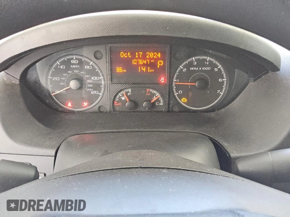 2021 Ram ProMaster Cargo with VIN 3C6LRVNG4ME575924, listed as a Copart auction lot 75856944 with 107,647 mi miles and Salvage Title. Bid and sale history available at DreamBid. Image 9.