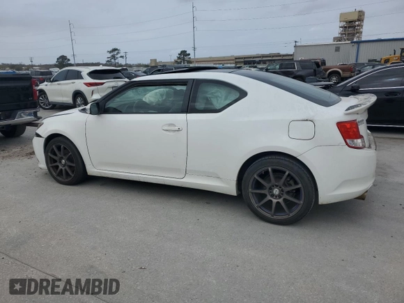 2012 Scion tC with VIN JTKJF5C78C3030027, listed as a Copart auction lot 47277245 with 0 mi miles and Salvage Title. Bid and sale history available at carsss.com. Image 2.