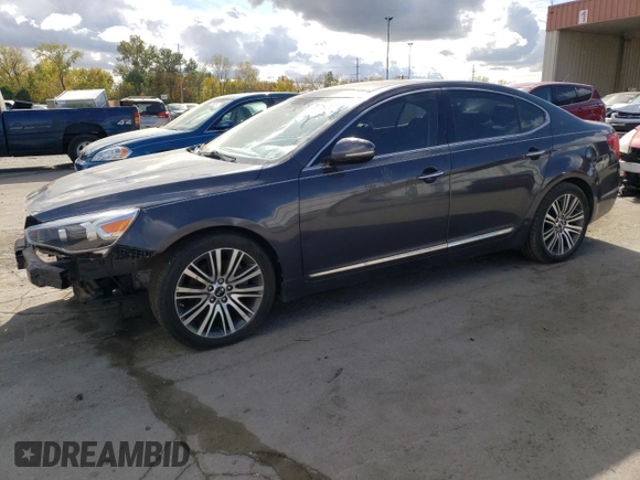 2016 Kia Cadenza Premium with VIN KNALN4D71G5211120, listed as a Copart auction lot 76015634 with 103,793 mi miles and Clean Title. Bid and sale history available at carsss.com. Image 1.