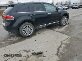 2013 Lincoln MKX with VIN 2LMDJ8JK1DBL43451, listed as a Copart auction lot 47883205 with 45,983 mi miles and Salvage Title. Bid and sale history available at carsss.com. Image 3.
