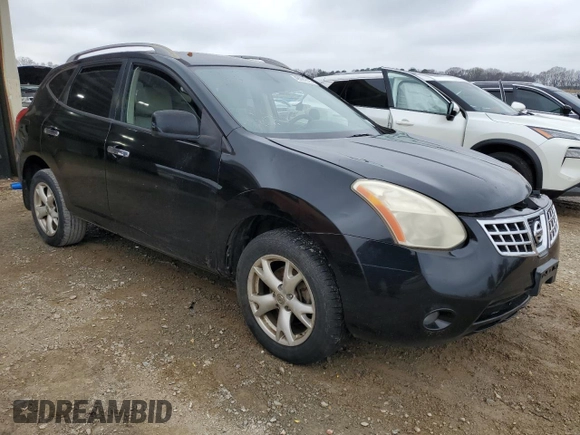 2010 Nissan Rogue S with VIN JN8AS5MTXAW507703, listed as a Copart auction lot 49091615 with 306,367 mi miles and Salvage Title. Bid and sale history available at DreamBid. Image 4.