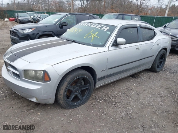 2007 Dodge Charger R/T with VIN 2B3KA53HX7H636288, listed as a IAAI auction lot 41852419 with 999,999 mi miles. Bid and sale history available at carsss.com. Image 2.