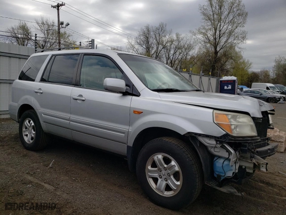 2008 Honda Pilot VP with VIN 5FNYF18228B041384, listed as a Copart auction lot 53548735 with 97,371 mi miles and Salvage Title. Bid and sale history available at carsss.com. Image 4.
