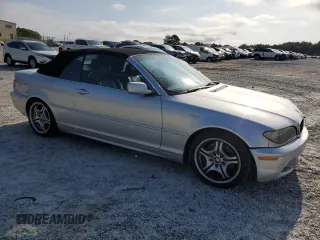 2004 BMW 3 Series 330Ci with VIN WBABW53474PL40064, listed as a Copart auction lot 54555755 with 122,820 mi miles and Salvage title. Bid and sale history available at DreamBid. Image 4.