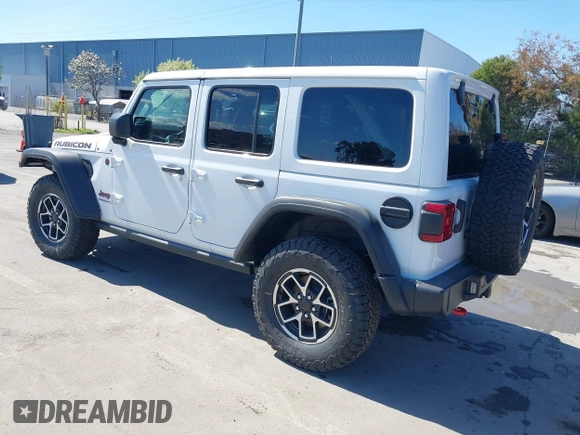 2025 Jeep Wrangler Rubicon with VIN 1C4PJXFN9SW523685, listed as a IAAI auction lot 41945204 with 24 mi miles and . Bid and sale history available at DreamBid. Image 3.