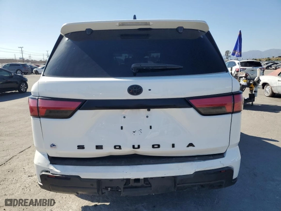 2023 Toyota Sequoia SR5 with VIN 7SVAAABA1PX004224, listed as a Copart auction lot 54199095 with 55,132 mi miles and Salvage Title. Bid and sale history available at carsss.com. Image 6.