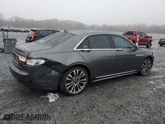 2020 Lincoln Continental Standard with VIN 1LN6L9PK8L5606503, listed as a Copart auction lot 45192355 with 176,327 mi miles and Salvage Title. Bid and sale history available at carsss.com. Image 3.