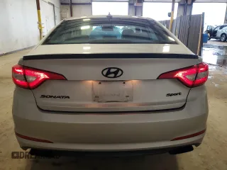 2015 Hyundai Sonata Sport with VIN 5NPE34AF0FH133053, listed as a Copart auction lot 55955845 with 103,767 mi miles and Salvage title. Bid and sale history available at DreamBid. Image 6.