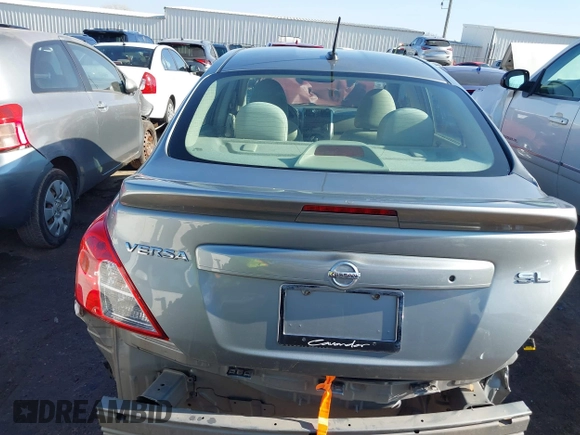 2012 Nissan Versa SV with VIN 3N1CN7AP9CL931142, listed as a IAAI auction lot 41230095 with 88,992 mi miles. Bid and sale history available at carsss.com. Image 16.