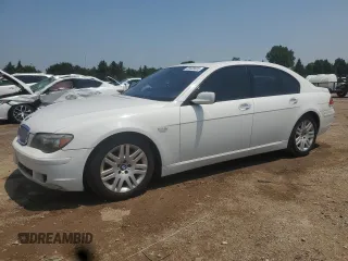 2007 BMW 7 Series 750i z VIN WBAHL83567DT10086, wystawiony jako Copart lot #59408605 z przebiegiem 110 635 mil mil oraz Nie do naprawy • Non repairable. Historia ofert i sprzedaży dostępna na DreamBid. Obrazek 1.